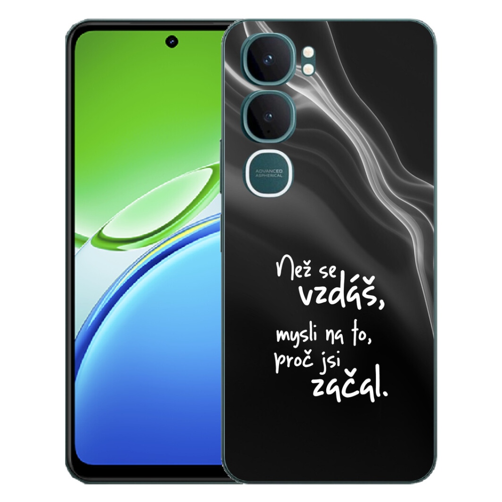 mmCase géltok a Vivo Y21d-hez – idézet 2, fekete háttérrel