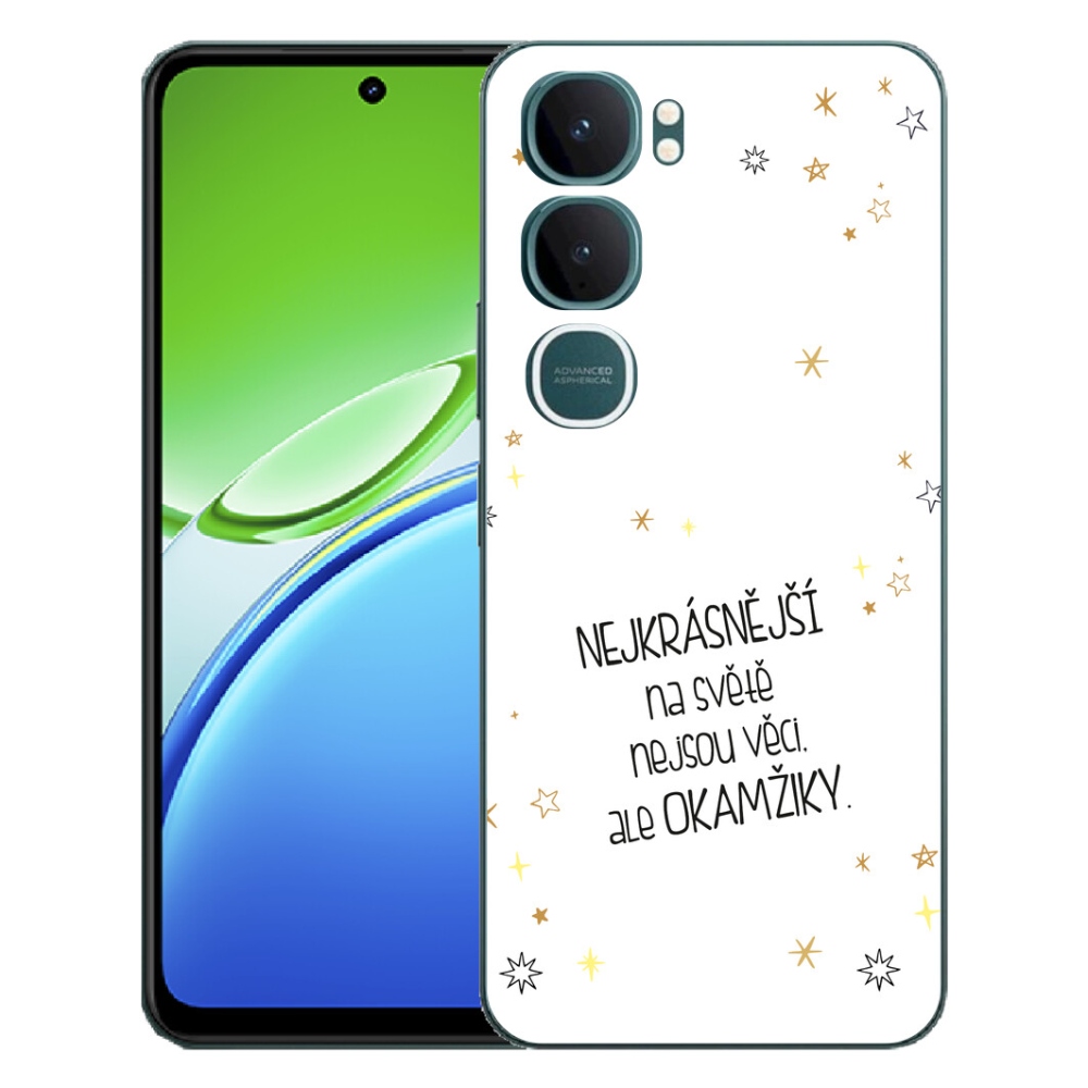 mmCase gél tok a Vivo Y21d-hez – idézet 4, fehér háttérrel