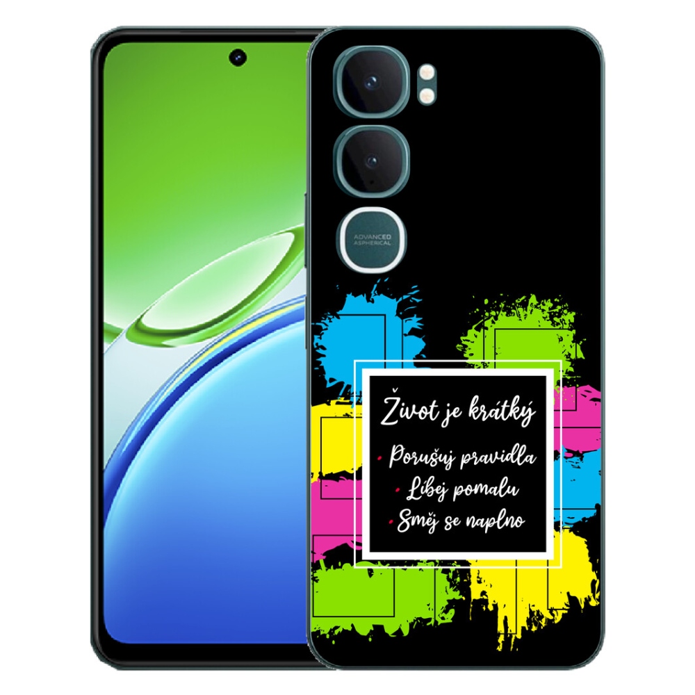 mmCase géltok a Vivo Y21d-hez – idézet 5, fekete háttérrel