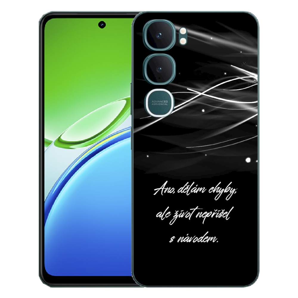 mmCase géltok a Vivo Y21d-hez – idézet fekete háttérrel