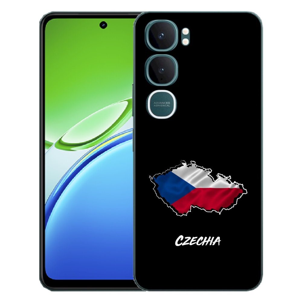 mmCase gélhuzat a Vivo Y21d-hez – Csehország, fekete háttér
