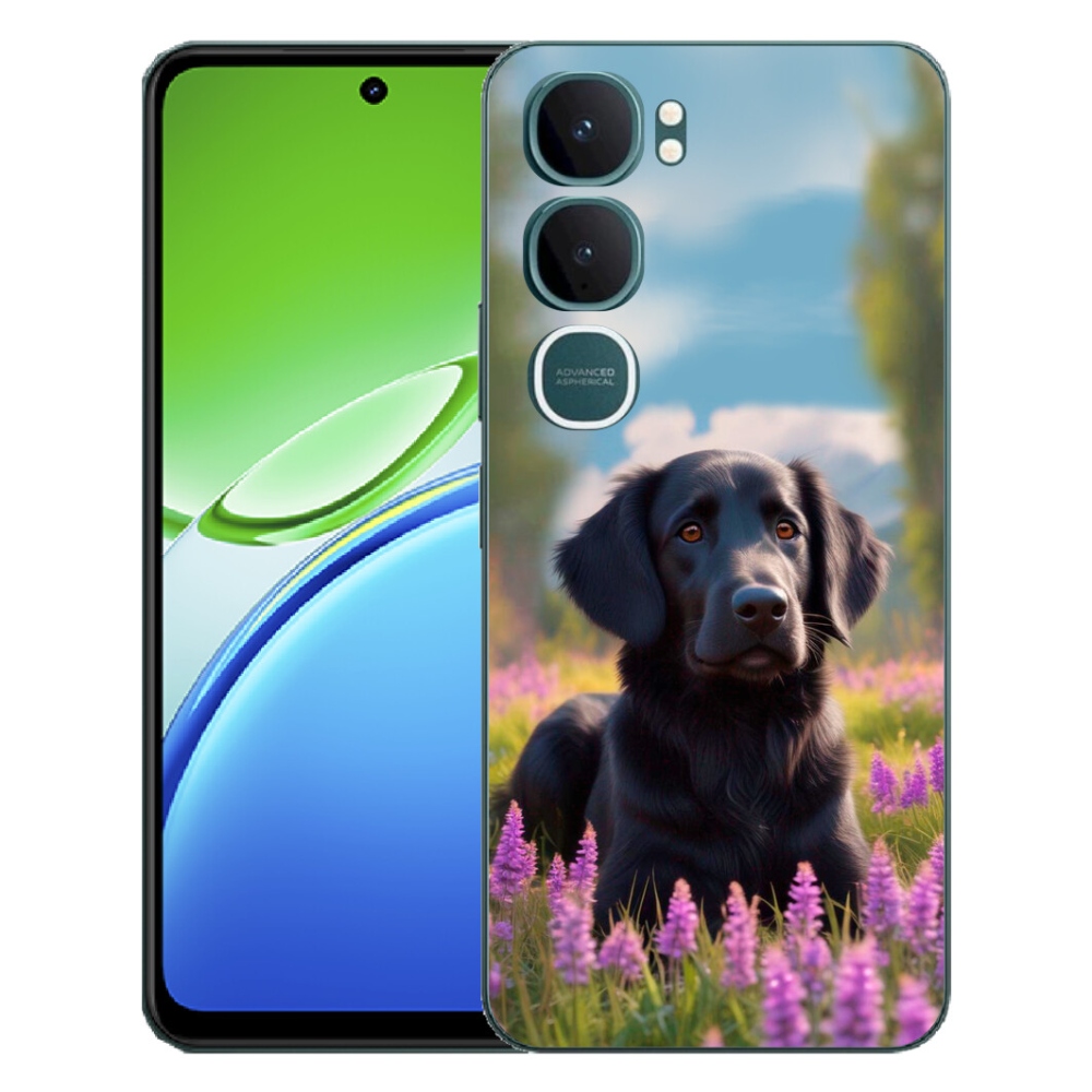 mmCase géltok a Vivo Y21d-hez – elegáns fekete retriever