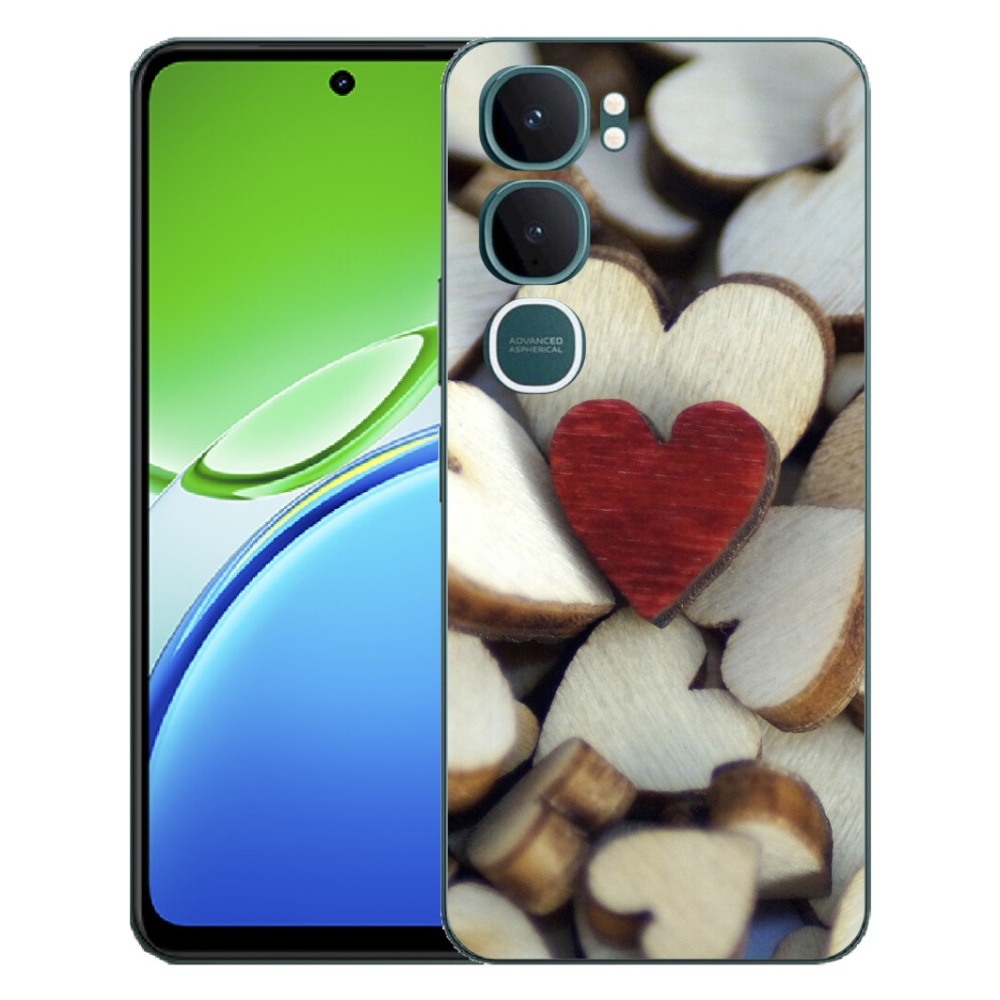 mmCase géltok a Vivo Y21d-hez – gravírozott piros szív 