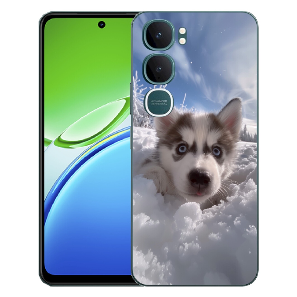mmCase géltok a Vivo Y21d-hez – husky a hóban
