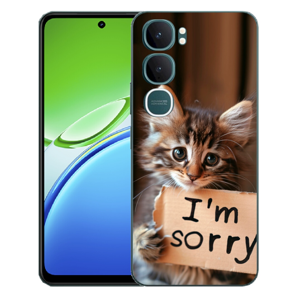 mmCase gél tok a Vivo Y21d-hez – macskás mintás