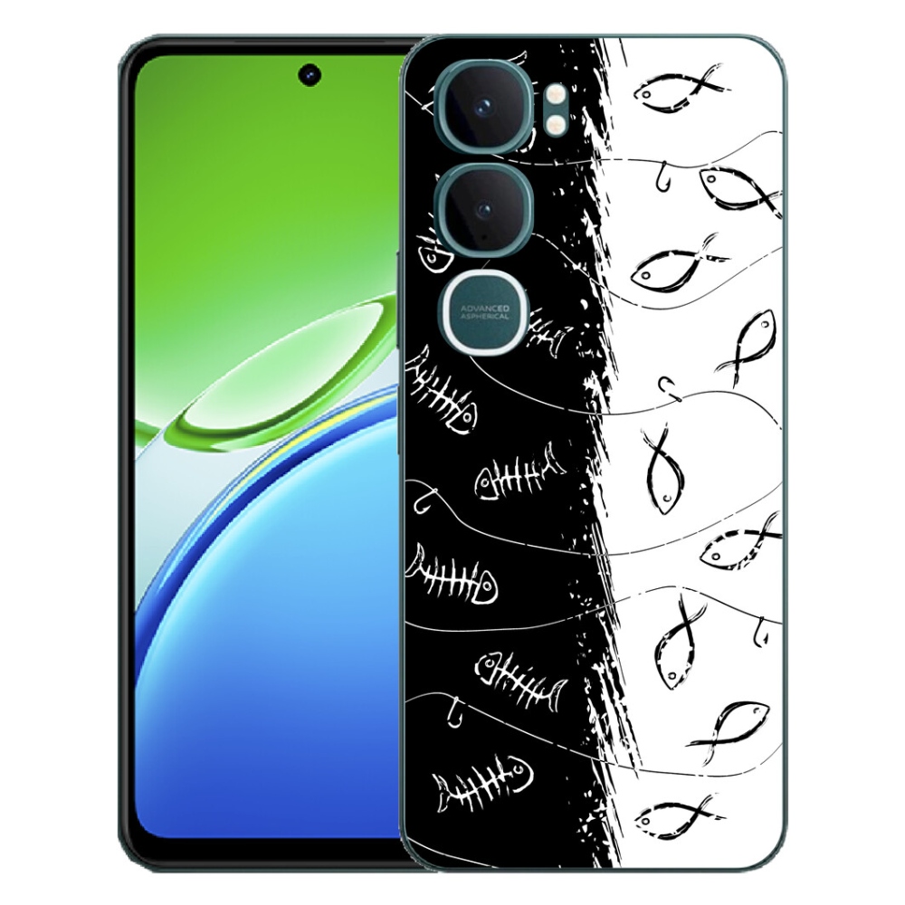 mmCase géltok a Vivo Y21d-hez – csontvázak és halak
