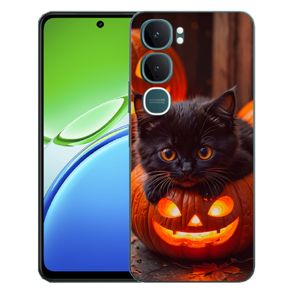 mmCase gél tok a Vivo Y21d-hez – cica és sütőtök
