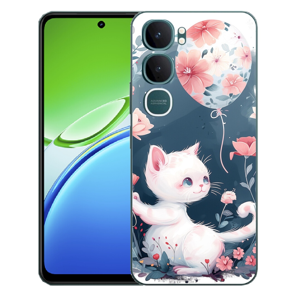 mmCase géltok a Vivo Y21d-hez – cica léggömbbel