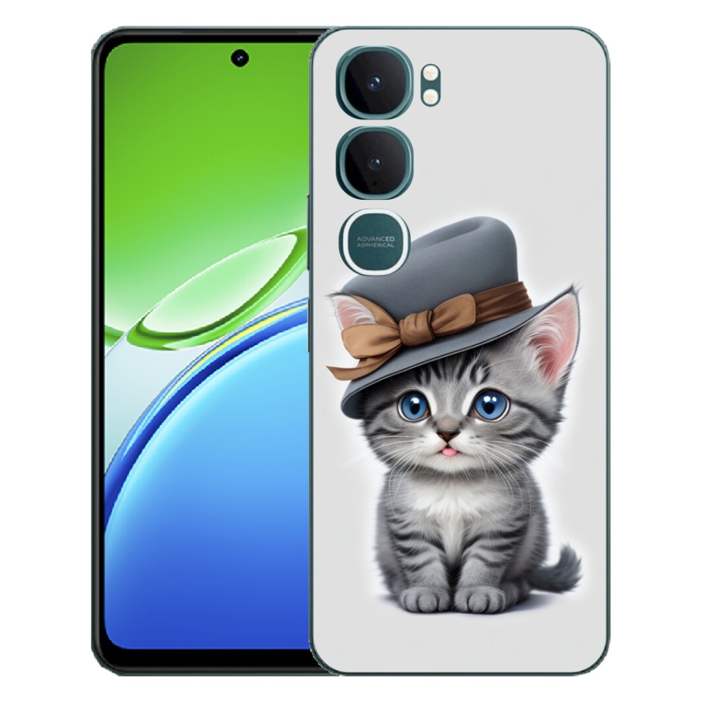 mmCase gél tok a Vivo Y21d-hez – kalapos cica