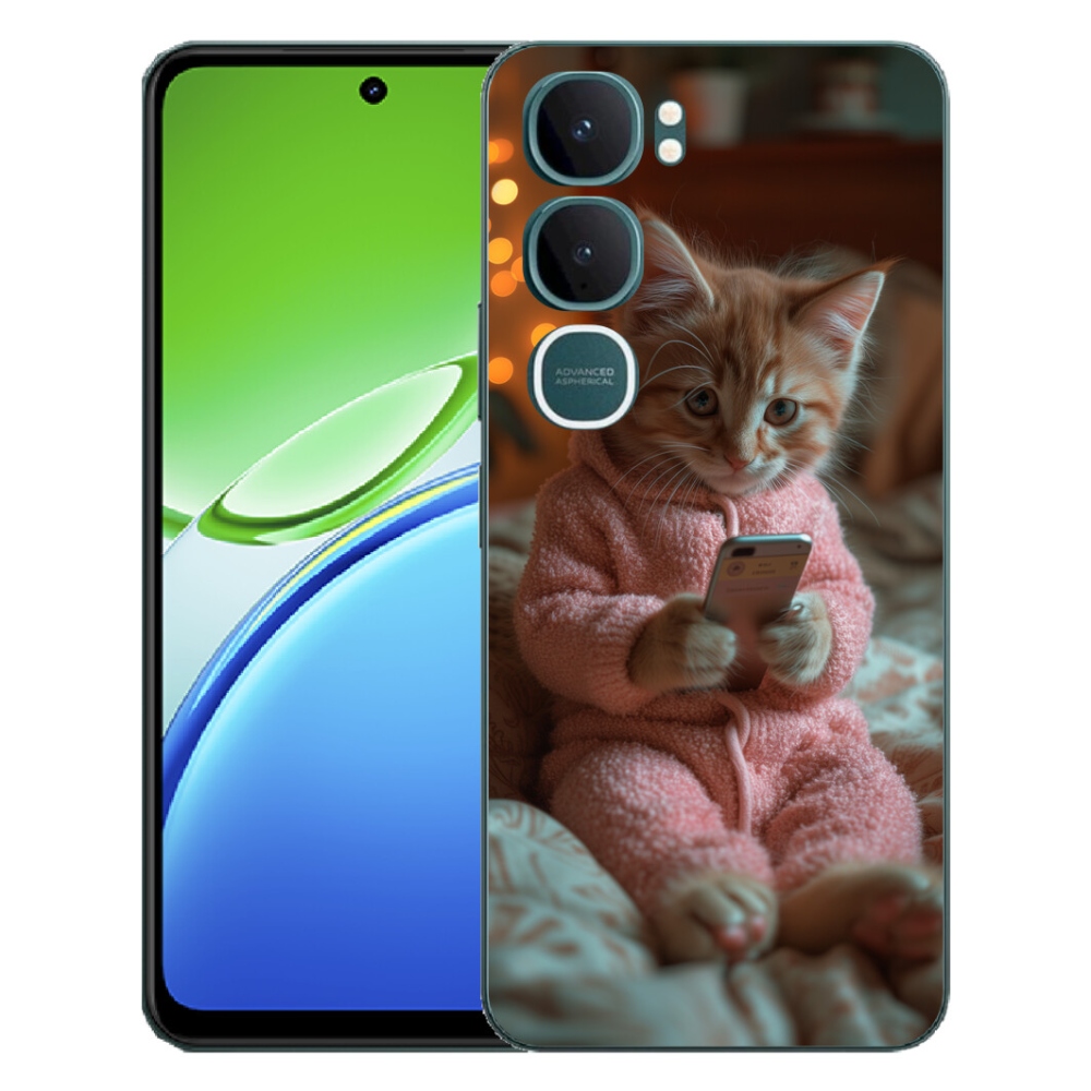 mmCase géltok a Vivo Y21d-hez – cica mobiltelefonnal
