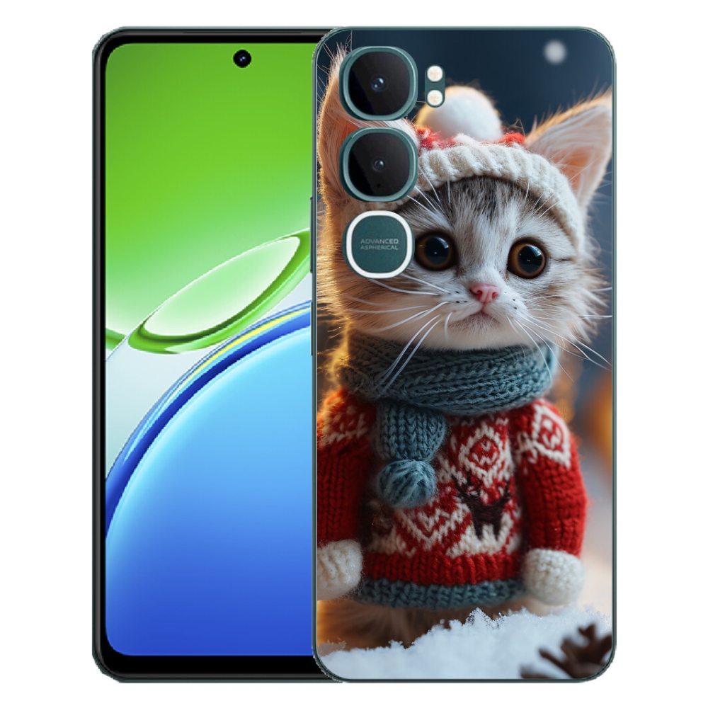 mmCase géltok a Vivo Y21d-hez – pulóveres cica
