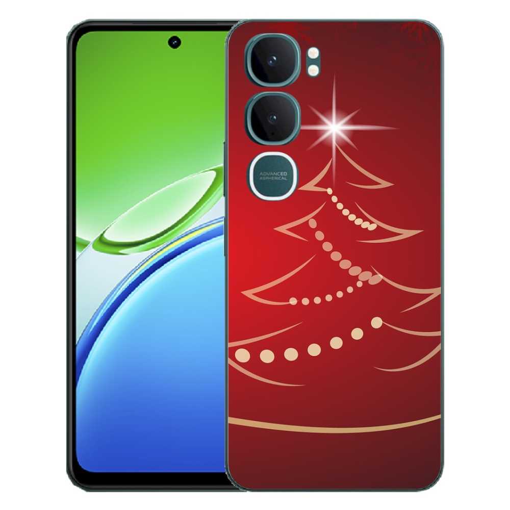 mmCase gél tok a Vivo Y21d-hez – rajzolt karácsonyfa