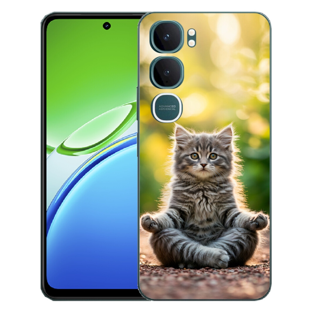 mmCase géltok a Vivo Y21d-hez – meditáló cica