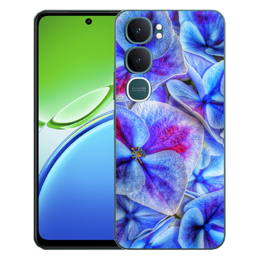 mmCase gél tok a Vivo Y21d-hez – kék virágok 1