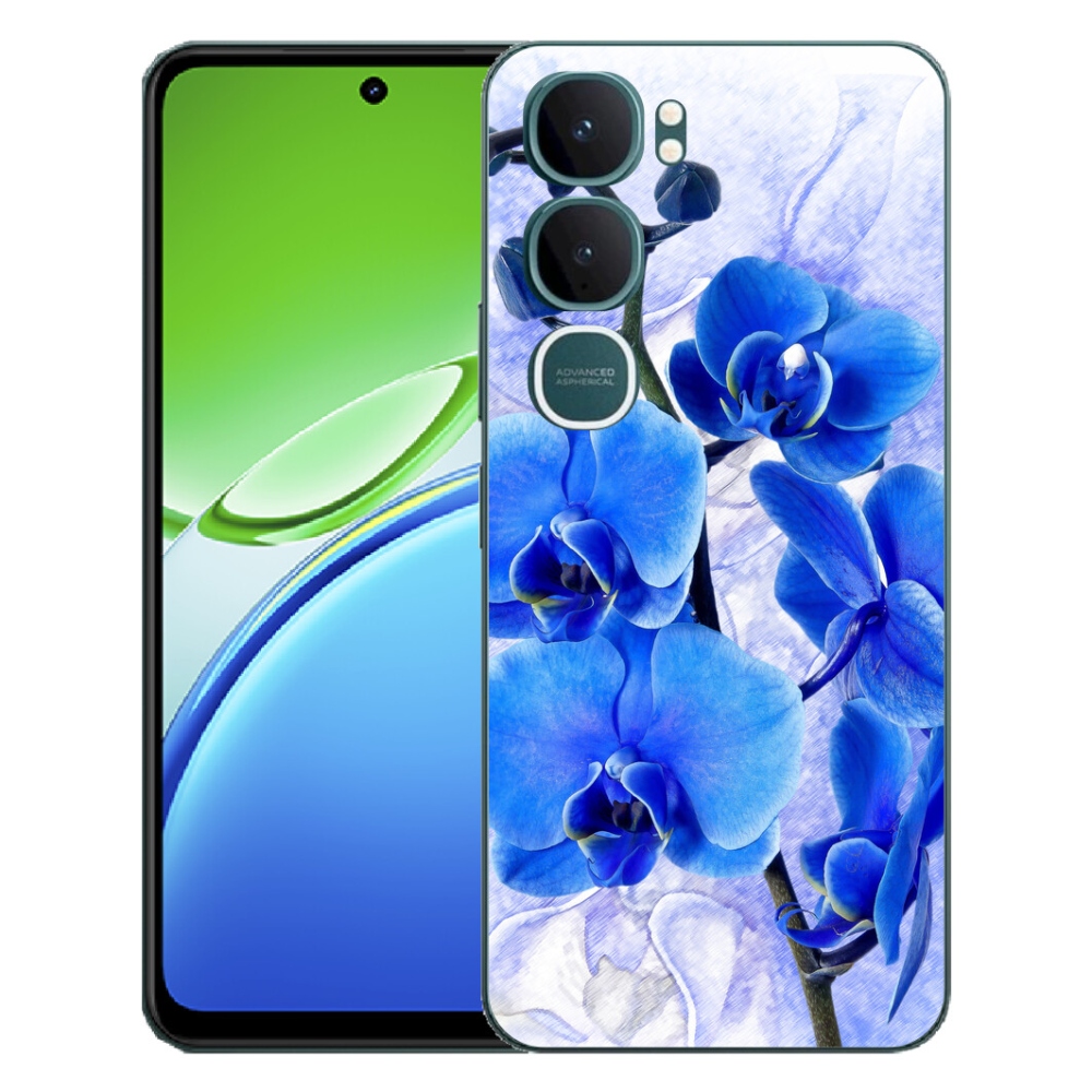 mmCase gél tok a Vivo Y21d-hez – kék virágok