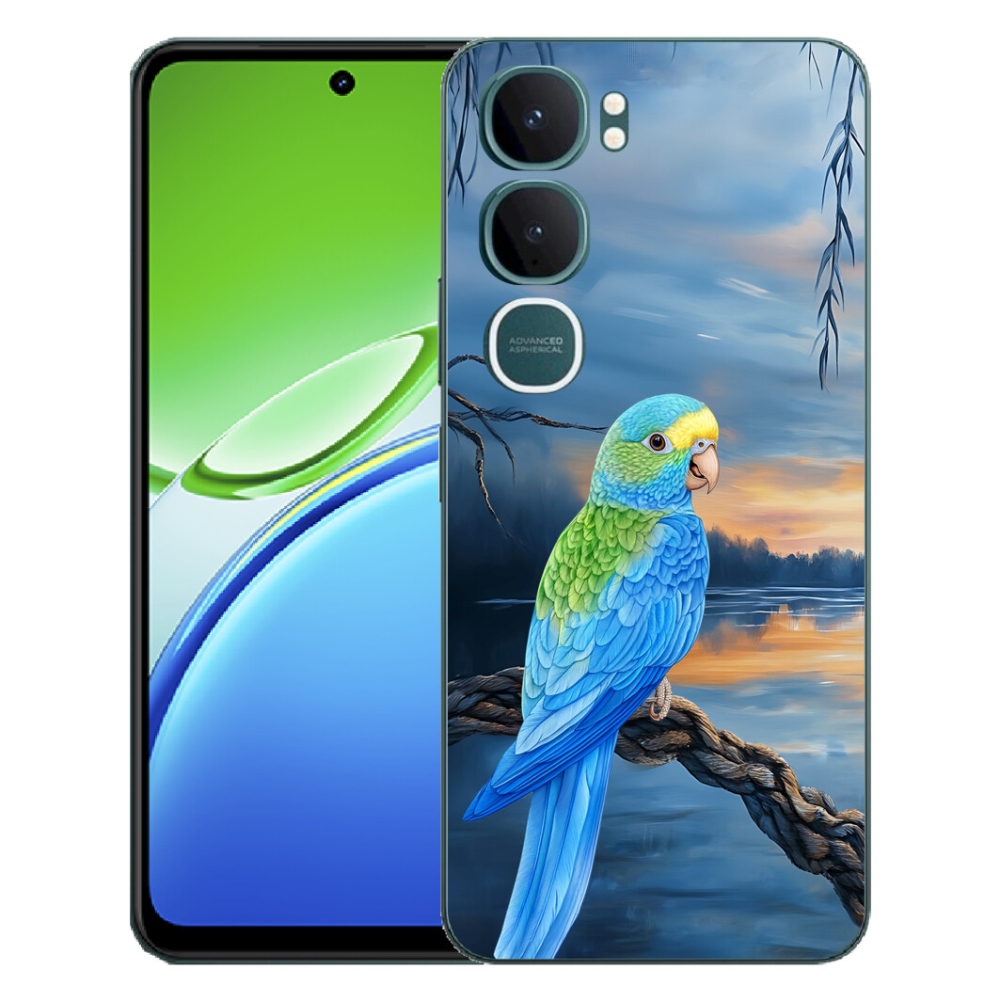mmCase géltok a Vivo Y21d-hez – kék papagáj