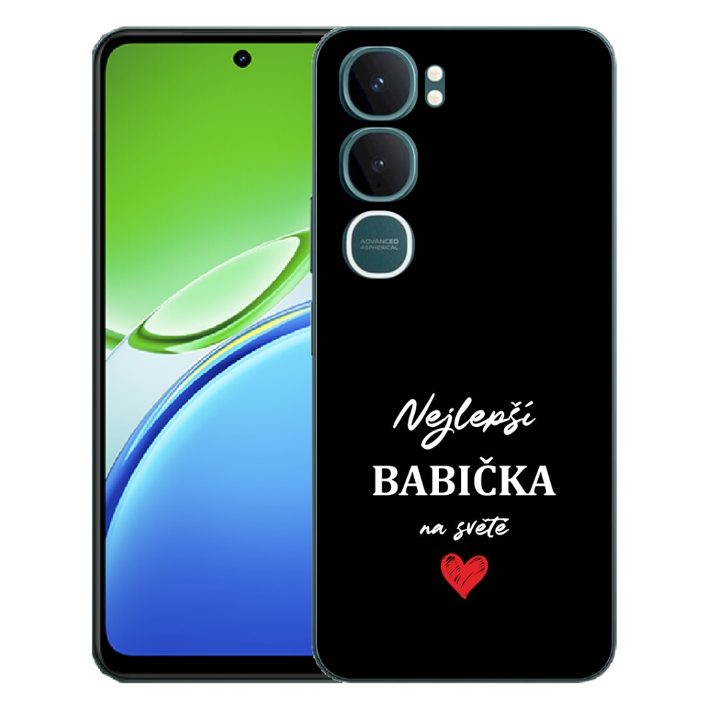 mmCase géltok a Vivo Y21d-hez – a legjobb nagymama 1, fekete háttérrel