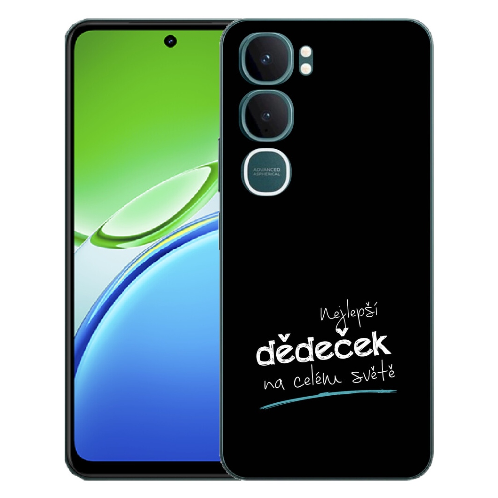 mmCase géltok a Vivo Y21d-hez – a legjobb „nagypapa 3” fekete háttérrel