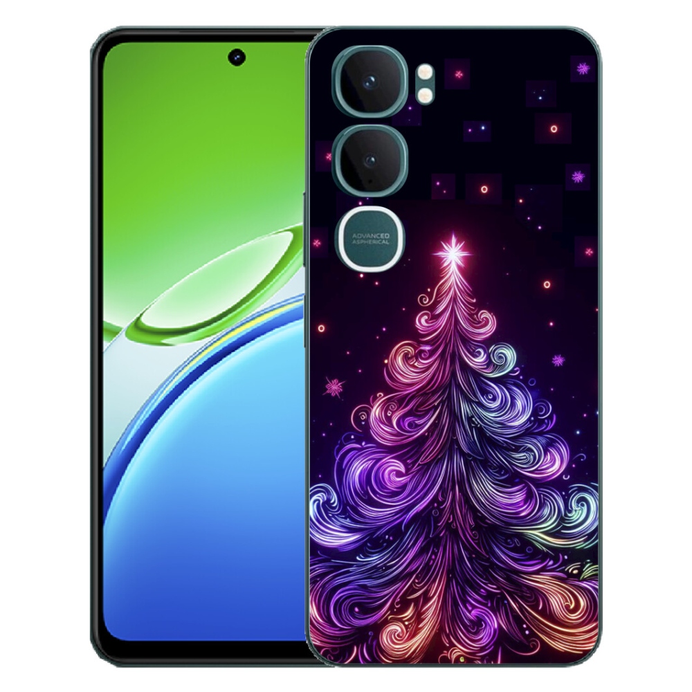 mmCase gél tok a Vivo Y21d-hez – neon karácsonyfa 1