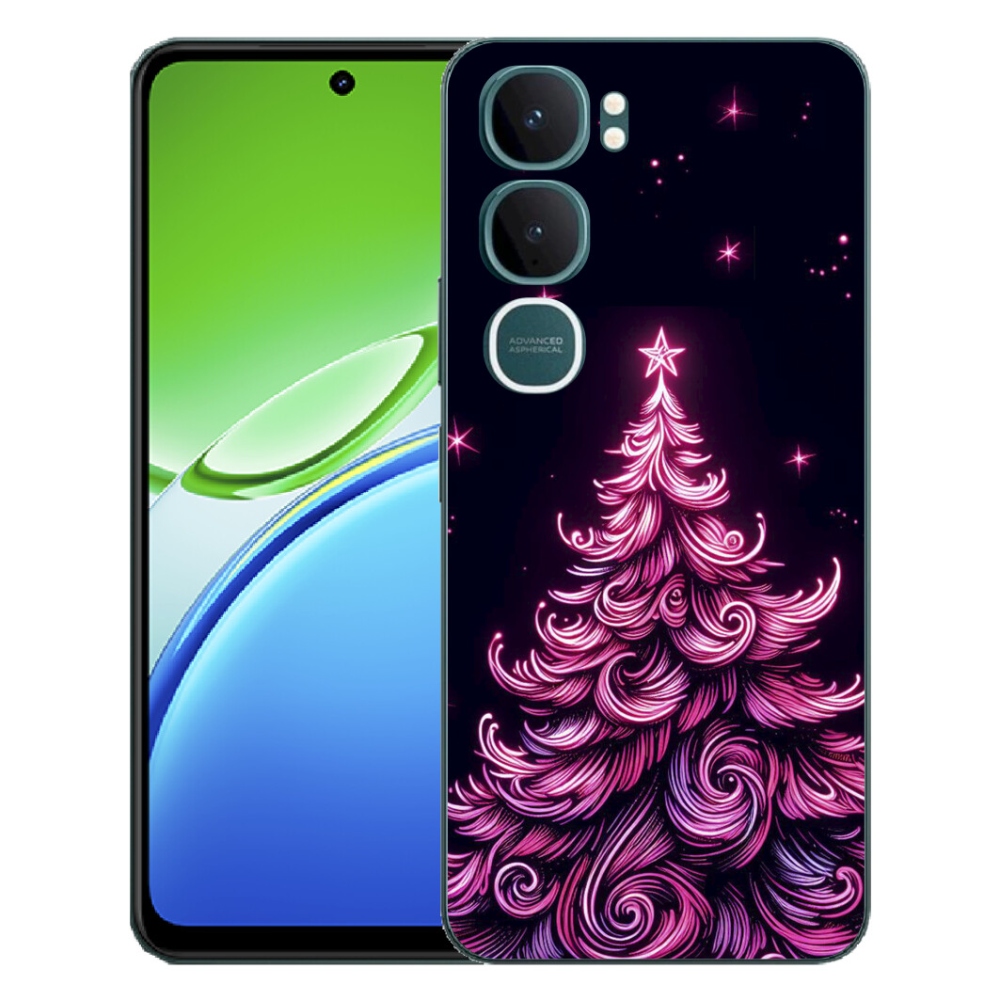 mmCase gél tok a Vivo Y21d-hez – neon karácsonyfa 2