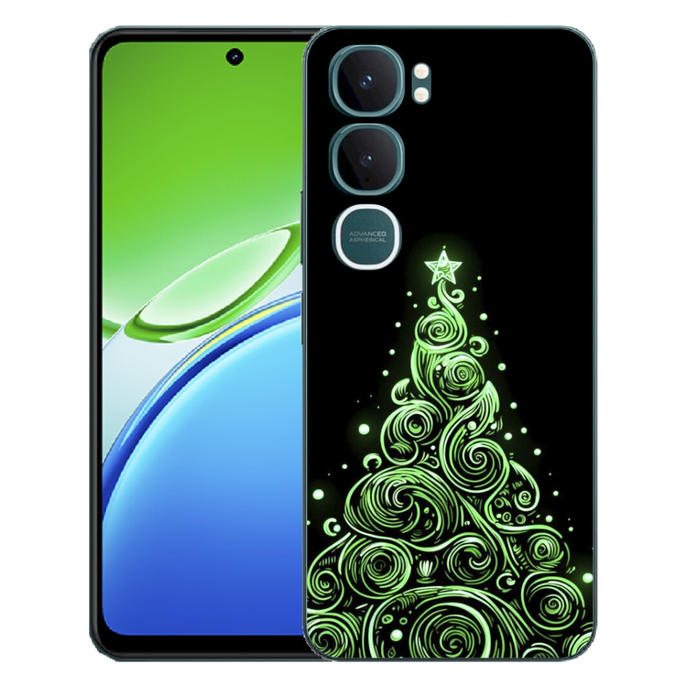 mmCase gél tok a Vivo Y21d-hez – neon karácsonyfa 3