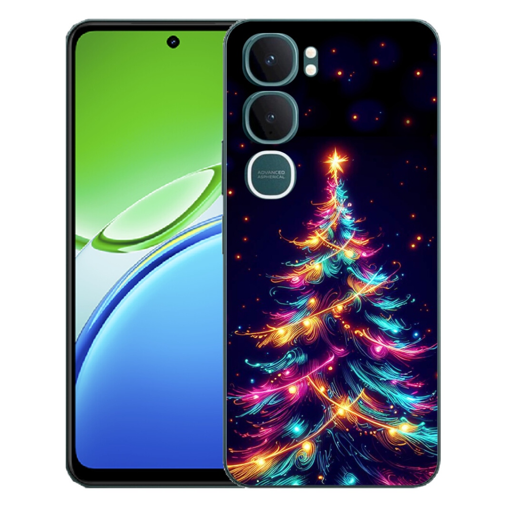 mmCase gél tok a Vivo Y21d-hez – neon karácsonyfa