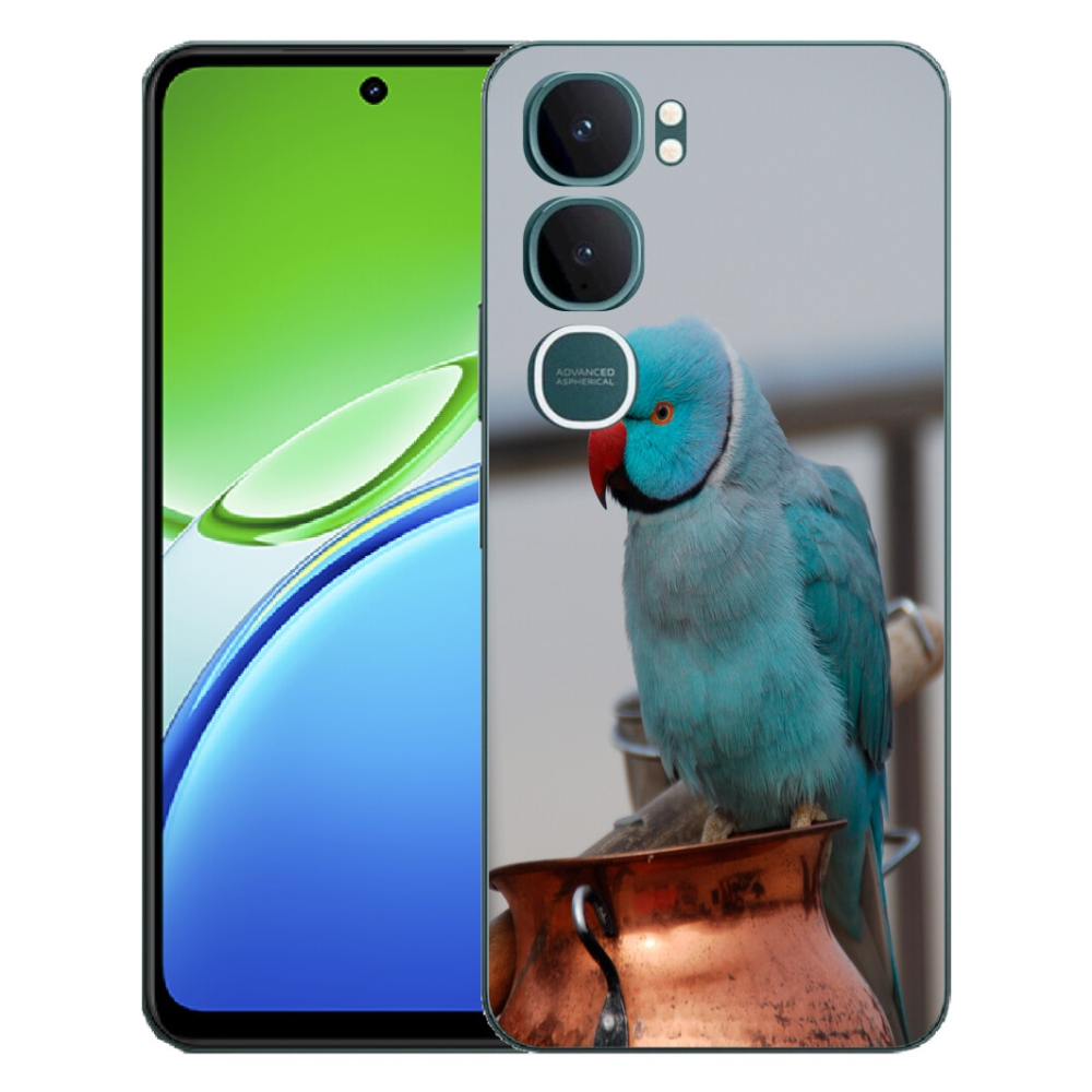mmCase géltok a Vivo Y21d-hez – kék alexandri papagáj