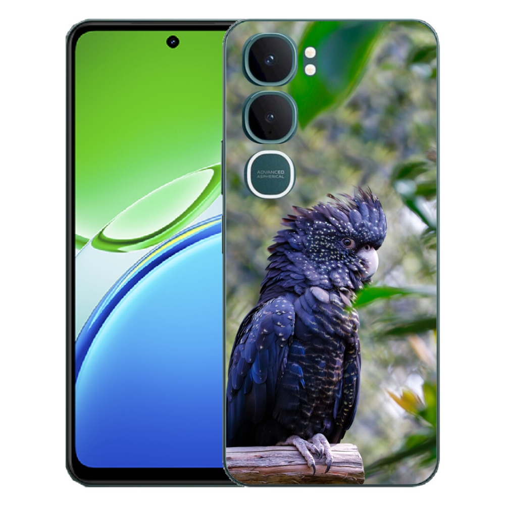 mmCase géltok a Vivo Y21d-hez – fekete kakadu papagáj