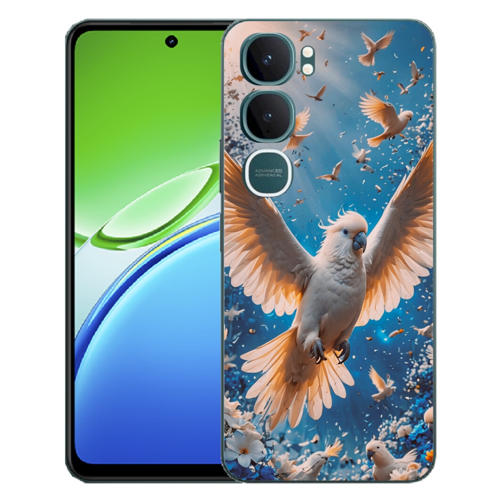 mmCase gélhuzat a Vivo Y21d-hez – kakadu papagáj