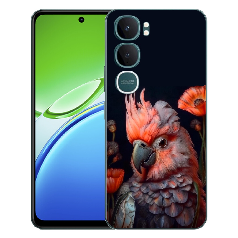 mmCase gél tok a Vivo Y21d-hez – színes kakadu papagáj