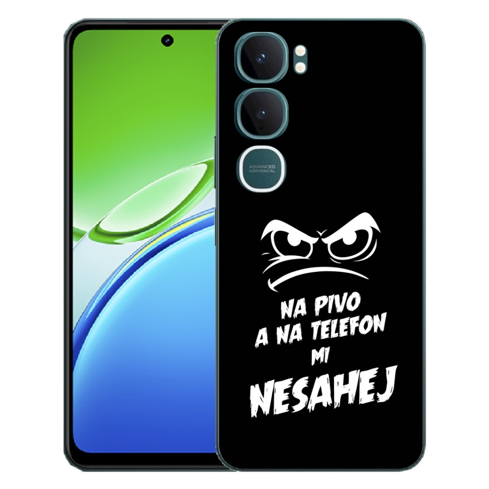 mmCase géltok a Vivo Y21d-hez – sörös motívum 2, fekete háttérrel