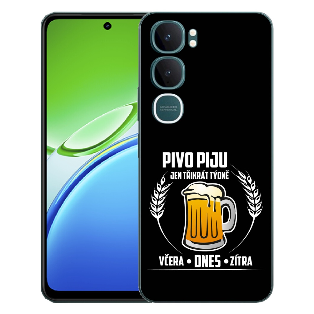 mmCase géltok a Vivo Y21d-hez – sörös motívum, fekete háttér