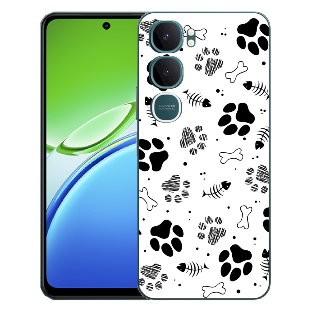 mmCase gél tok a Vivo Y21d-hez – kutyus mancsok 1