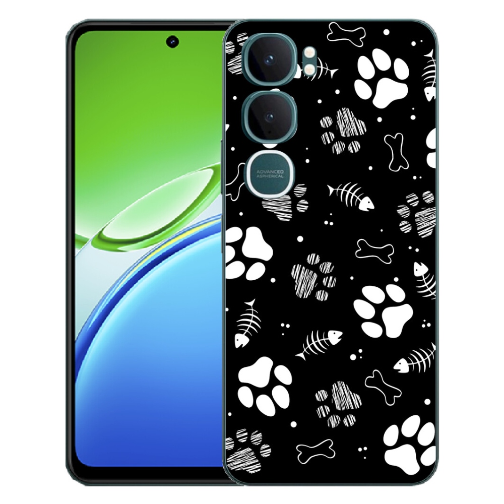 mmCase gél tok a Vivo Y21d-hez – kutyus mancsok