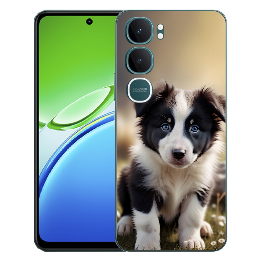 mmCase gél tok a Vivo Y21d-hez – aranyos border collie