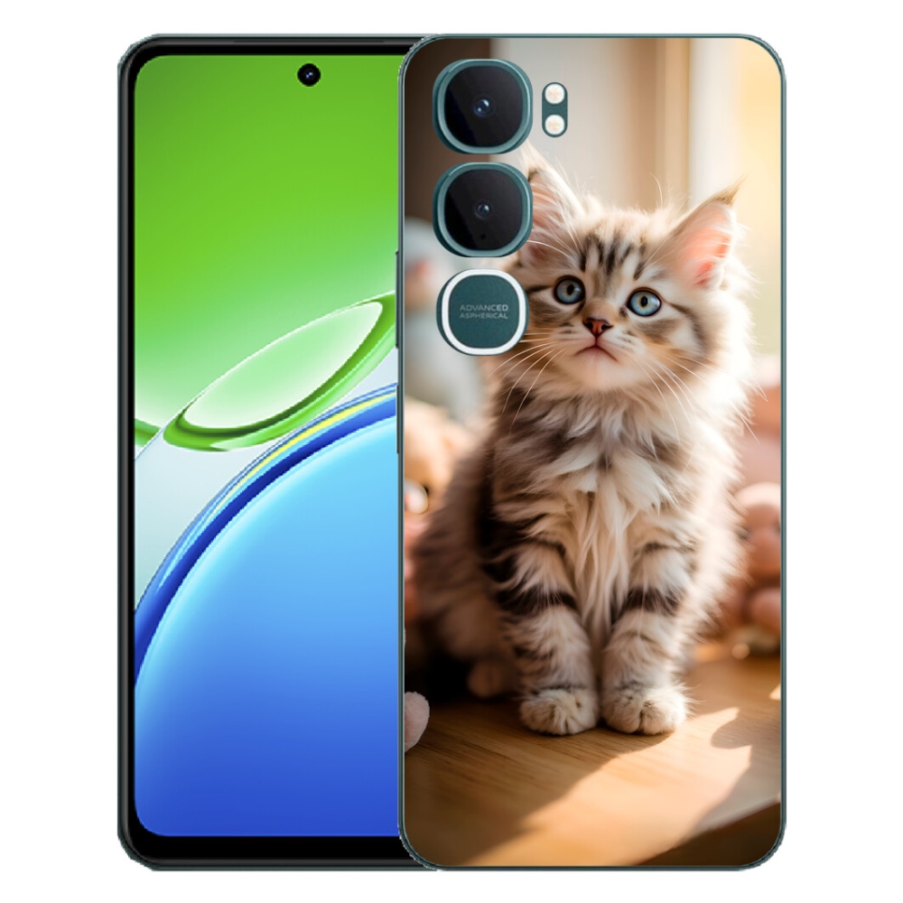 mmCase gél tok a Vivo Y21d-hez – aranyos cica 10