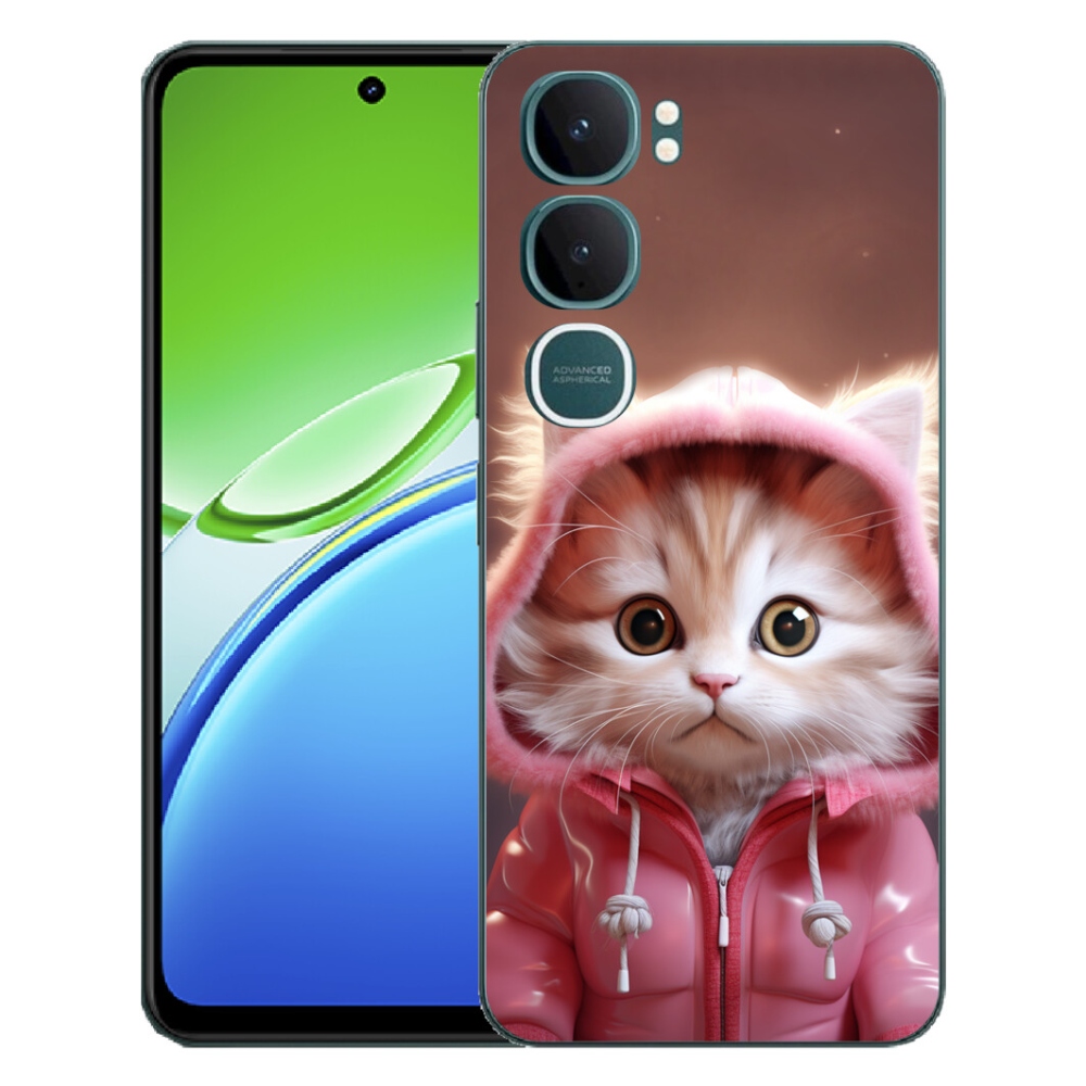 mmCase gél tok a Vivo Y21d-hez – aranyos cica 3