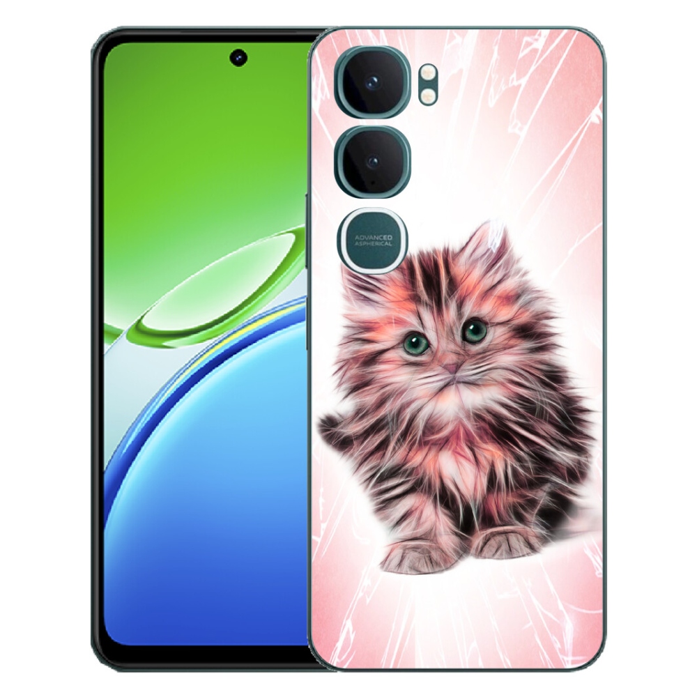 mmCase gél tok a Vivo Y21d-hez – aranyos cica