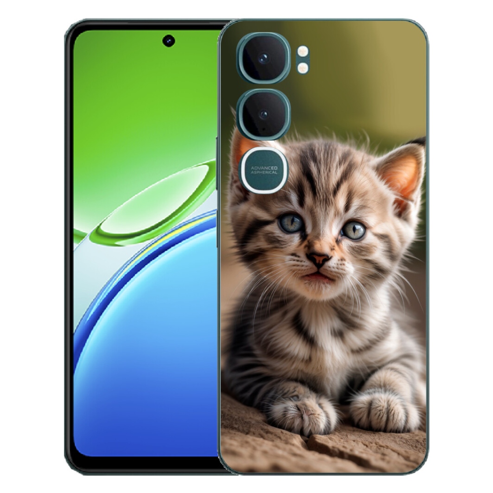 mmCase gél tok a Vivo Y21d-hez – aranyos cica 9