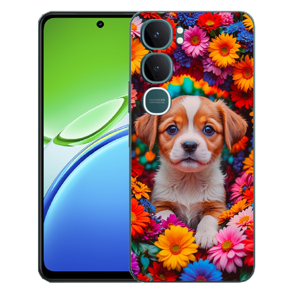 mmCase gél tok a Vivo Y21d-hez – aranyos kiskutya