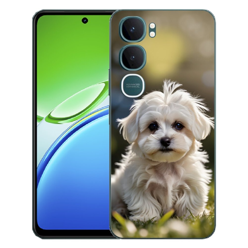 mmCase gél tok a Vivo Y21d-hez – aranyos máltai kutyus