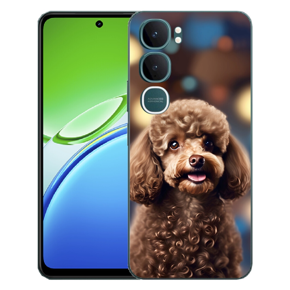 mmCase gél tok a Vivo Y21d-hez – aranyos pudli