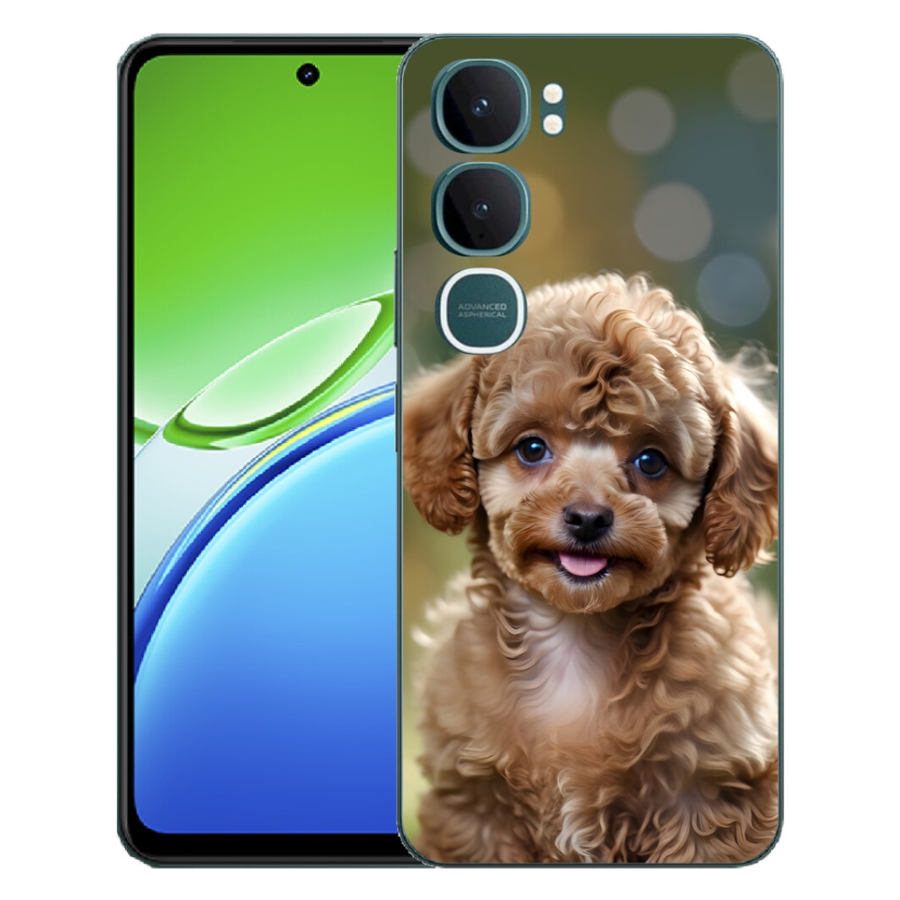 mmCase gél tok a Vivo Y21d-hez – aranyos pudli