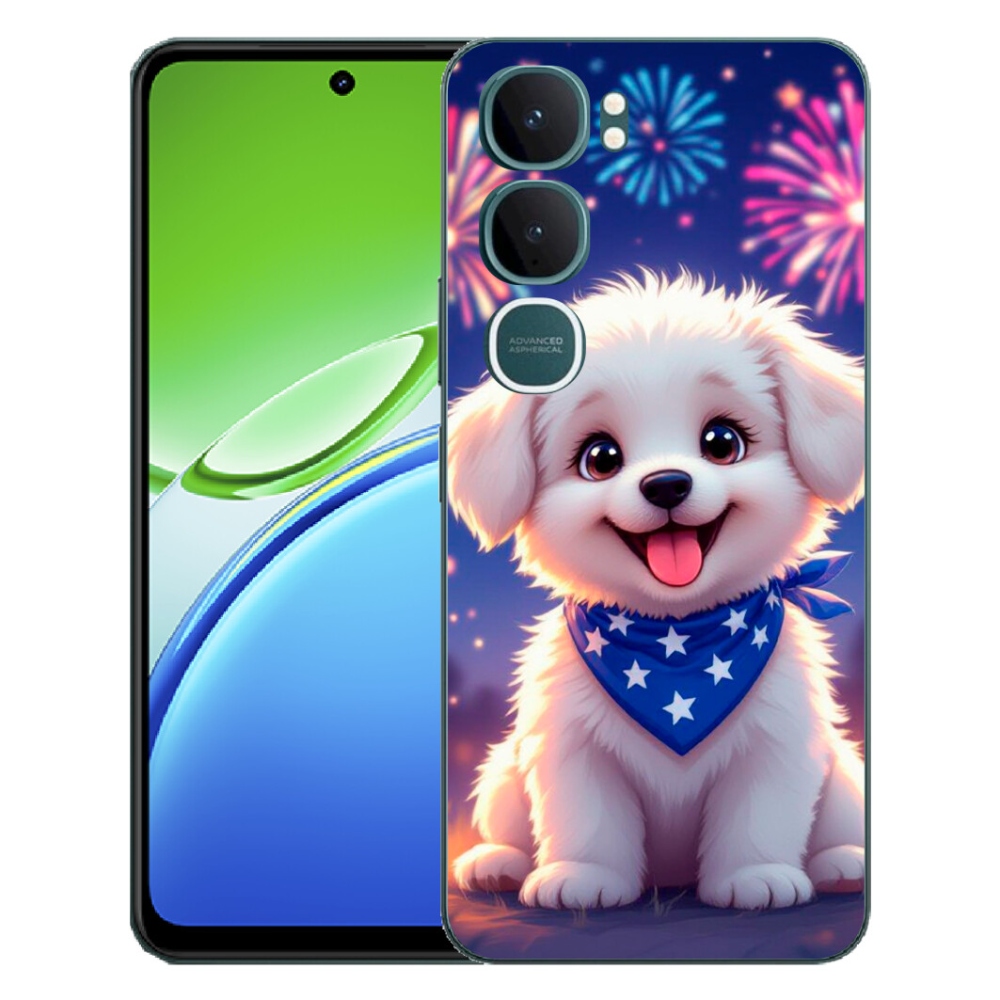 mmCase gél tok a Vivo Y21d-hez – ünnepi kiskutya