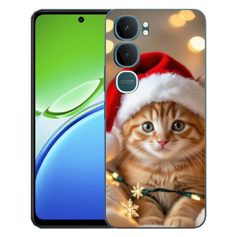 mmCase gél tok a Vivo Y21d-hez – karácsonyi cica