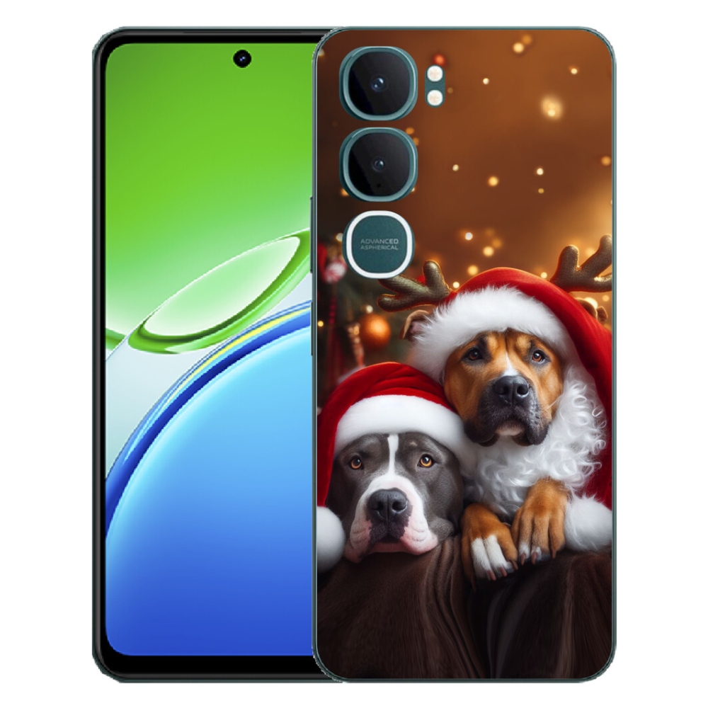 mmCase géltok a Vivo Y21d-hez – karácsonyi kutyák