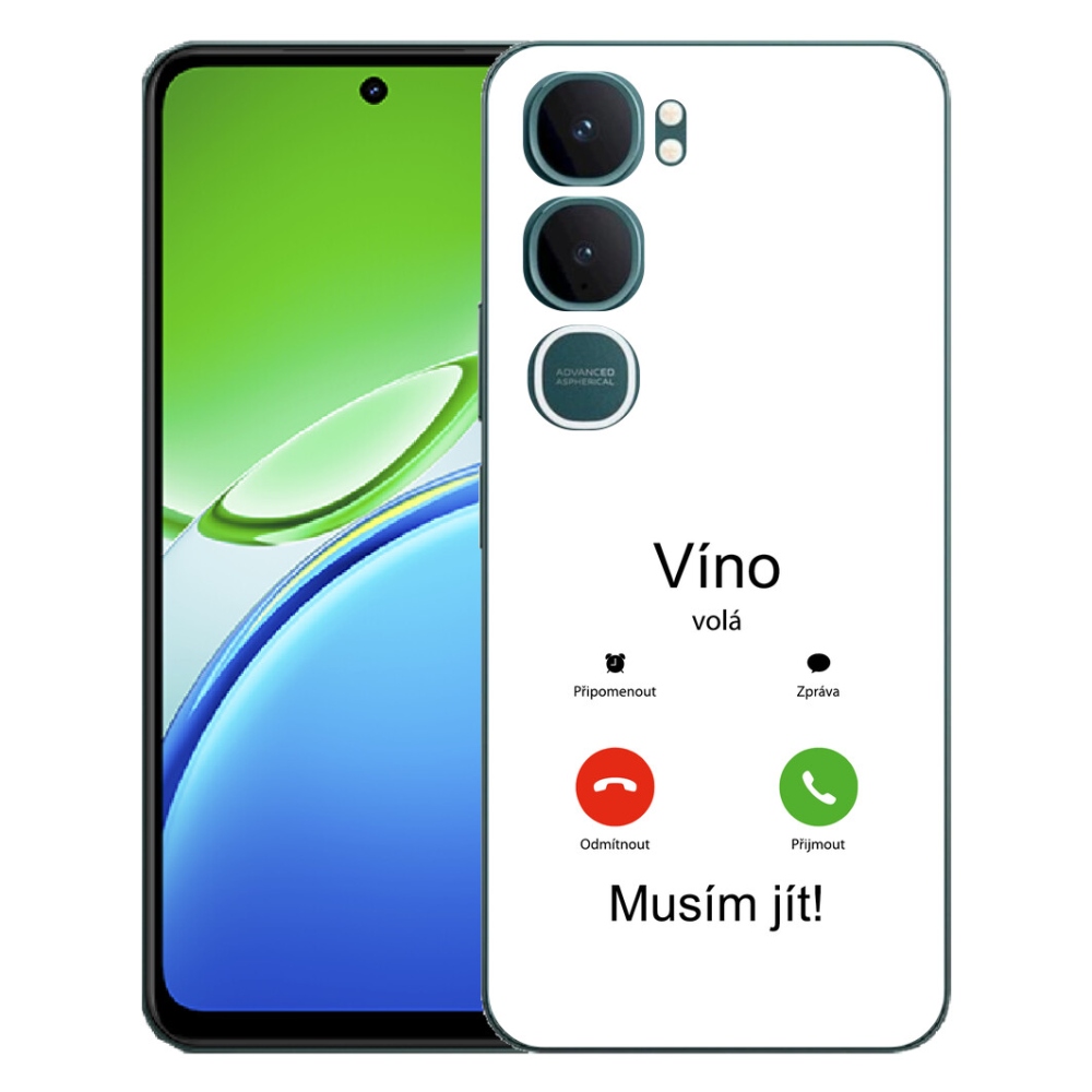 mmCase gél tok a Vivo Y21d-hez – borvörös, fehér háttérrel