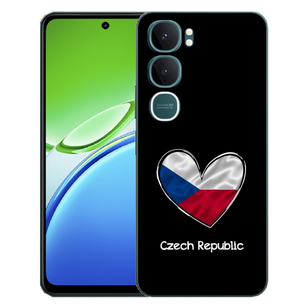 mmCase géltok a Vivo Y21d-hez – zászló, szív, fekete háttér