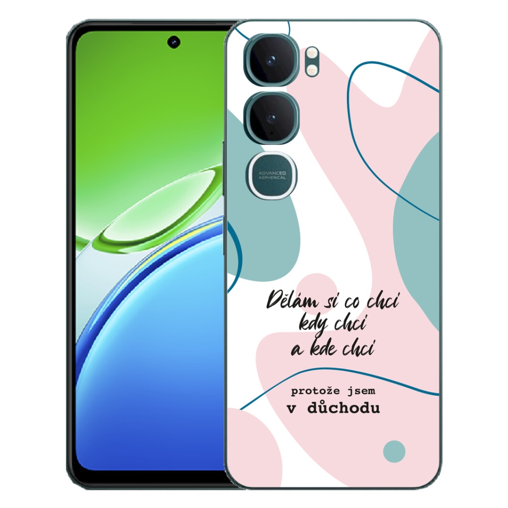 mmCase géltok a Vivo Y21d-hez – vicces felirat, 10 fehér háttér