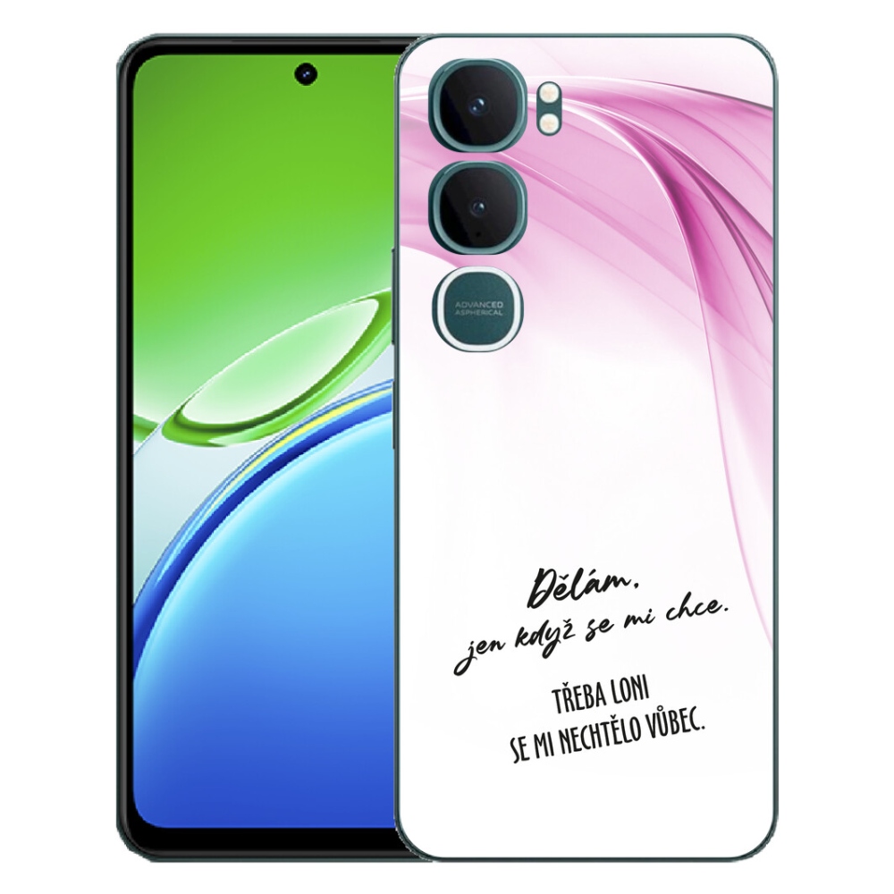 mmCase géltok a Vivo Y21d-hez – vicces felirat, 12 fehér háttér